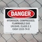 Signmission Hydrogen Compressed Flammable Gas Un1049 Danger Sign, Plastic, 10in W x 7in L, 2PK OS-2PACK-DS-P-710-L-2357 - alternate 4